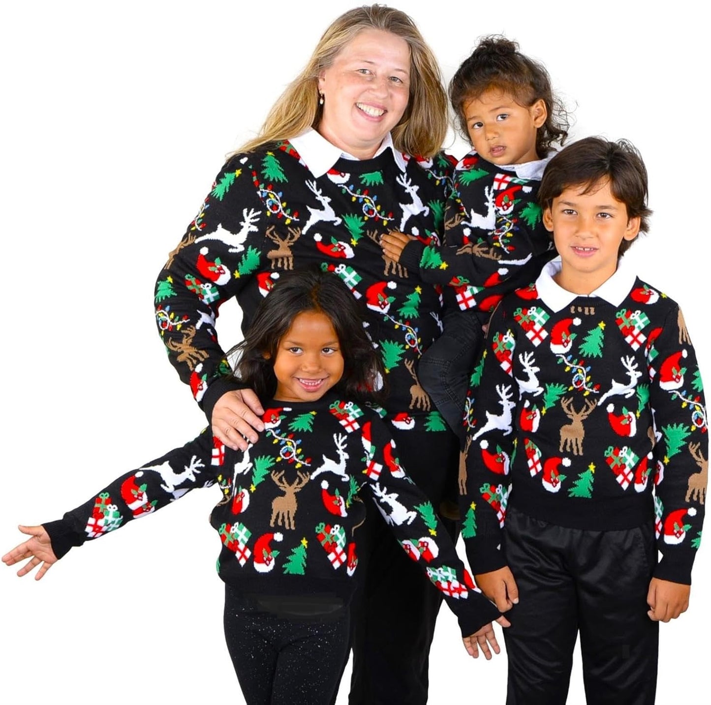 Kids Ugly Christmas Sweater - Tacky Cute Holiday Pullover for Boys & Girls, Unisex Funny Xmas Sweater for Children