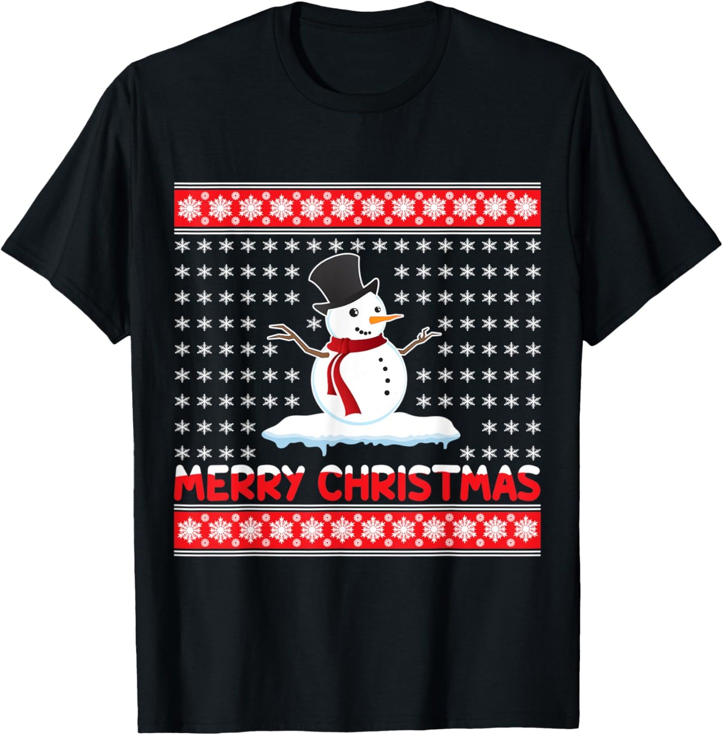 Merry Christmas Snowman T-Shirt