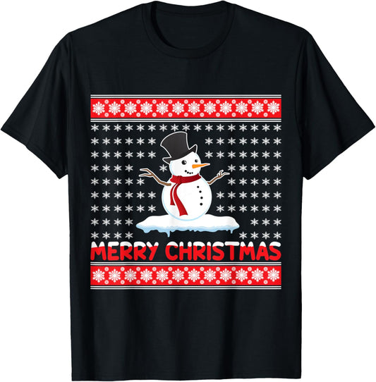 Merry Christmas Snowman T-Shirt